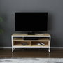 Hanah Home Merrion Soporte de TV Blanco y Roble